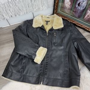 INC International Concepts Faux Leather Jacket